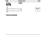 1000 x Flachrundniete DIN 674 Stahl 3 x 8