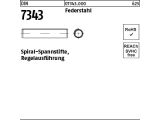1000 x Spiral-Spannstifte DIN 7343 Federstahl 1,5x5