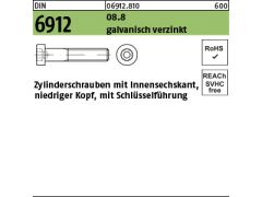 25 x Zylinderschrauben DIN 6912 8.8 M16 x 120 verzinkt