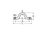 Fenderöse Edelstahl A2 8x63mm