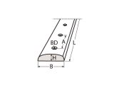 3m Scheuerleiste halbrund, massiv Edelstahl A4 10x3,5mm...